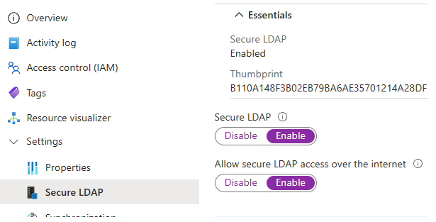 Enable Secure LDAP