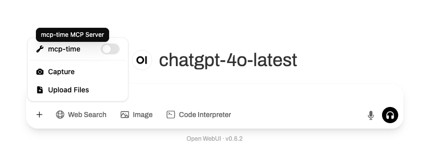 Global Tool Server Message Input