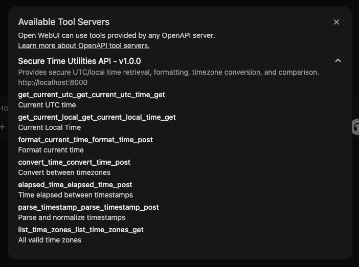 Tool Info Modal Expanded