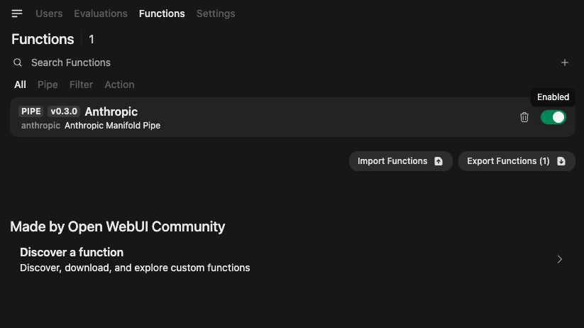 Enable Function Screenshot