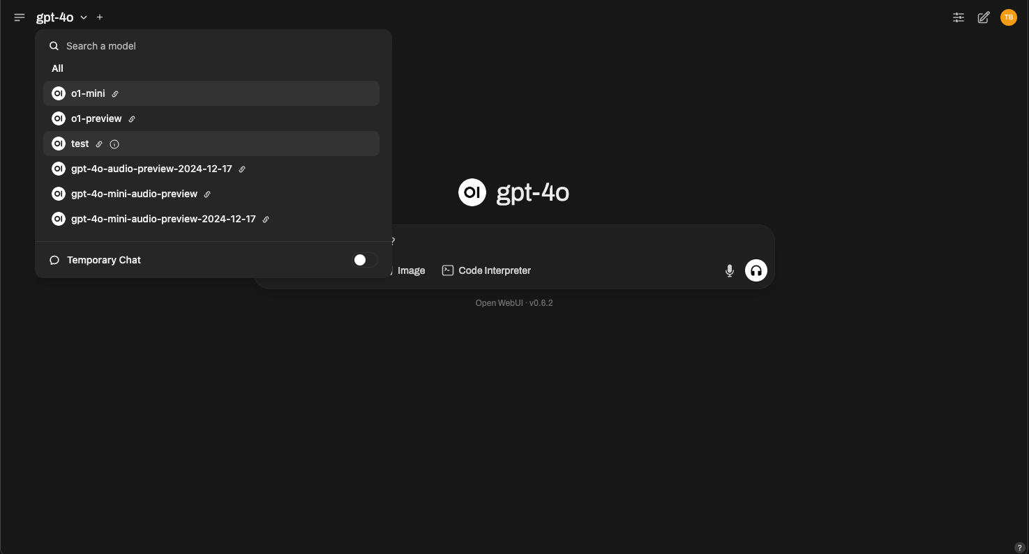 OpenAI Model Selector