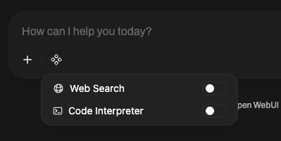Web Search UI Toggle